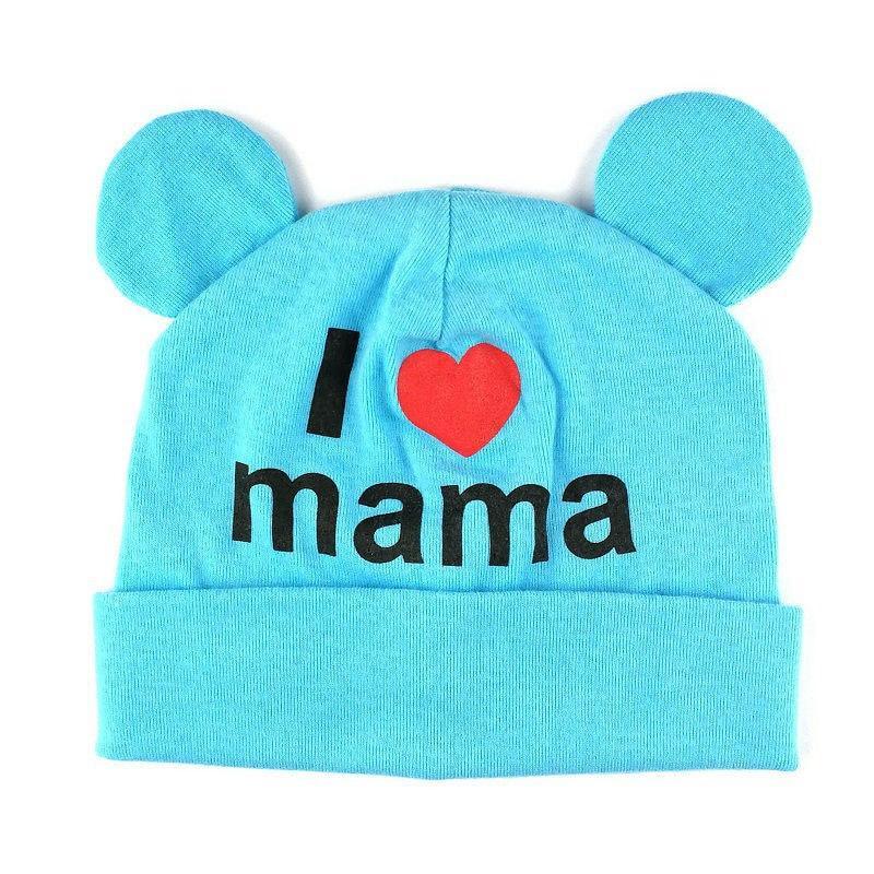 Trend New Baby Hats For Girls Cap Cute Ear Newborn Boys Girls Knitted Print Caps Beanies For Baby