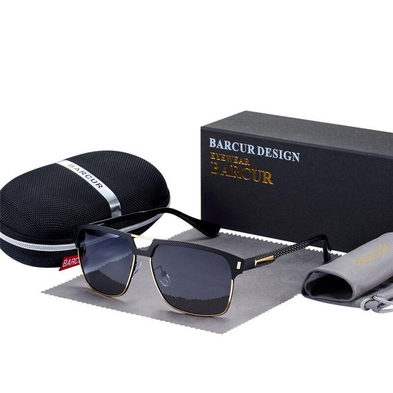 Luxury High Quality Polarized Sunglasses Metal Frame Sunglasses For Men In Business Retro Modern Style With UV400 Protection