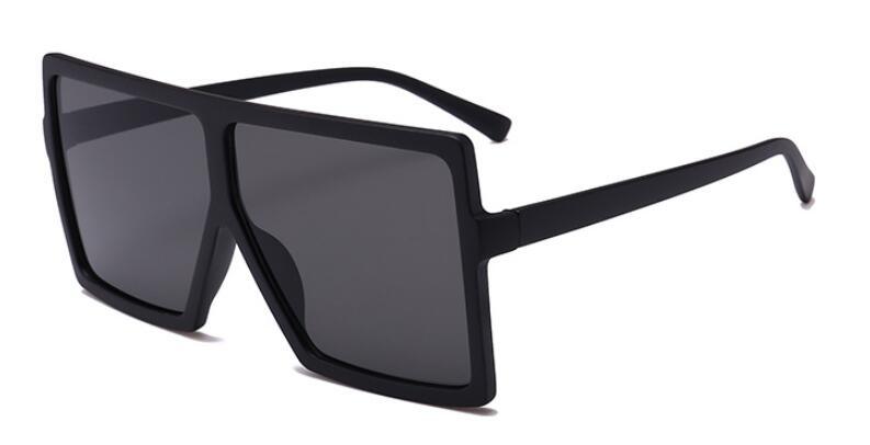 Oversized Luxury Trend New Woman Sunglasses With Black Fashion Square Glasses And Big Frame Sunglasses In Modern Glasses Famous Style