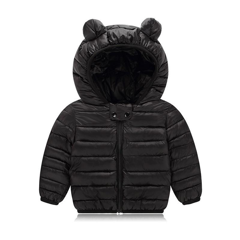 Winter Padded Jacket For Baby Boys Girls Kids Warm Outerwear Coat For Baby Jacket Newborn Clothes With Bear Ears Design