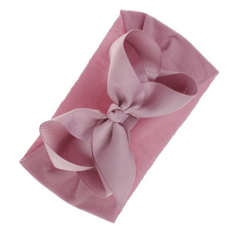 Baby Girls Headbands Hair Accessories Turban Solid Head wear Hair Band Bow Girl Accessories