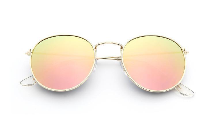Famous Retro Popular Oval Luxury Round Vintage Woman and Man Sunglasses Brand Designer Oculos De Sol With UV400 protection