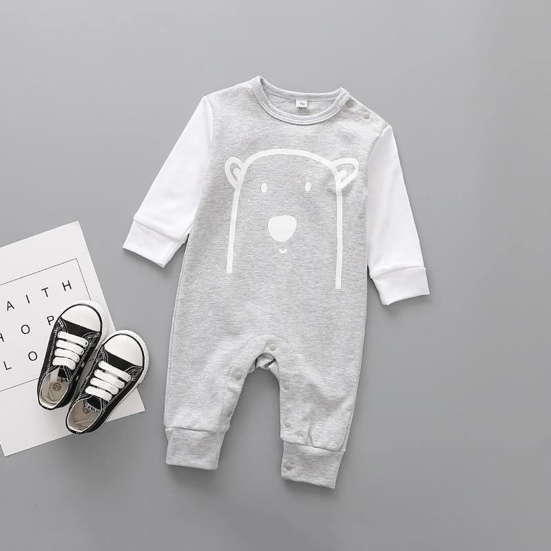 Fashion Trend Stevvex Cute Animals Spring Romper Newborn Baby Clothes Kids Long Sleeve Underwear Cotton Boys Clothes Romper For Kids