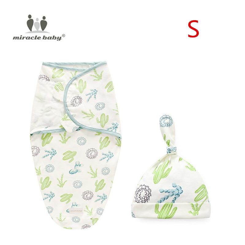Baby Swaddle Blanket With Cap Swaddle Wrap Swaddling bag Baby Sleeping Bag