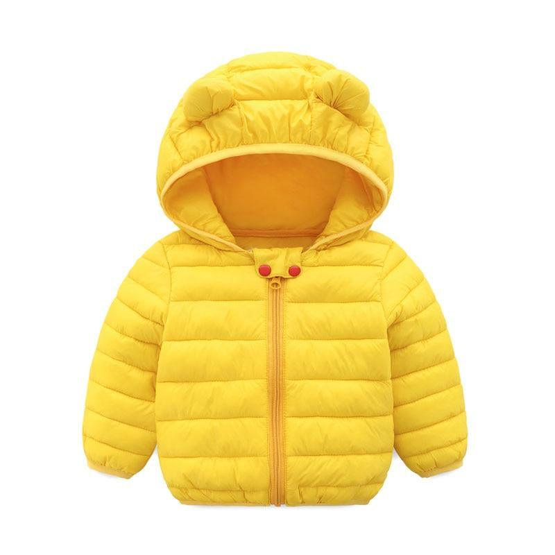 Winter Padded Jacket For Baby Boys Girls Kids Warm Outerwear Coat For Baby Jacket Newborn Clothes With Bear Ears Design
