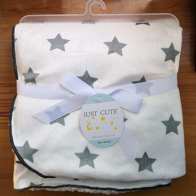 Baby Blankets New Layer Coral Fleece Infant Swaddle Wrap Owl Printed Newborn Baby Bedding Blanket