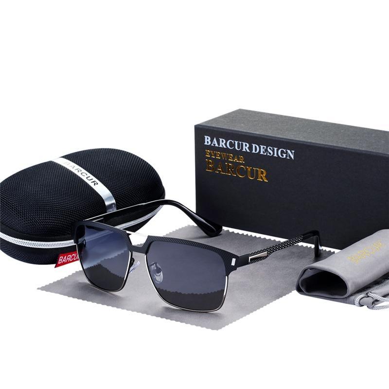 Luxury High Quality Polarized Sunglasses Metal Frame Sunglasses For Men In Business Retro Modern Style With UV400 Protection
