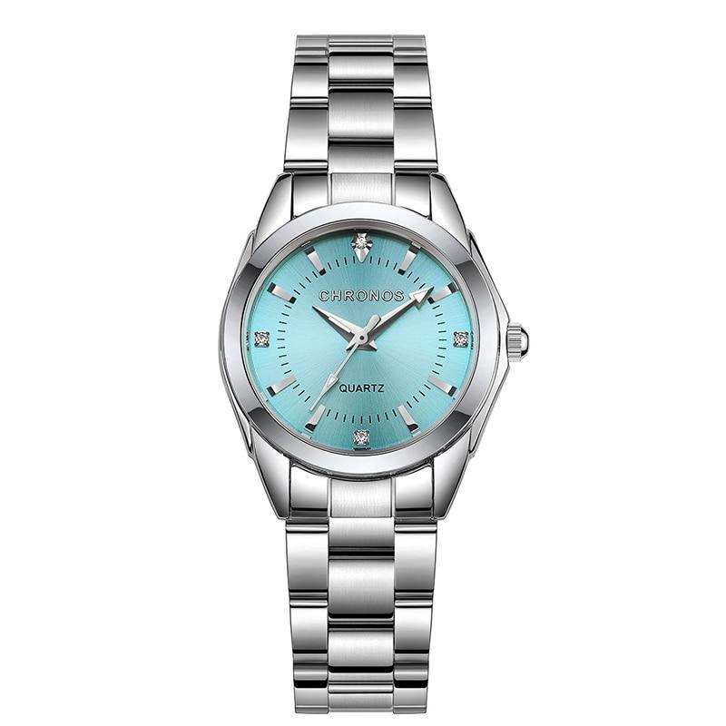 New STEVVEX Women Luxury Rhinestone Stainless Steel Quartz Watches Ladies Business Watch WIth Japanese Quartz Movement For Women and Girls