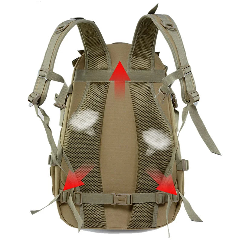 40L Tactical Backpack with Reflective Features