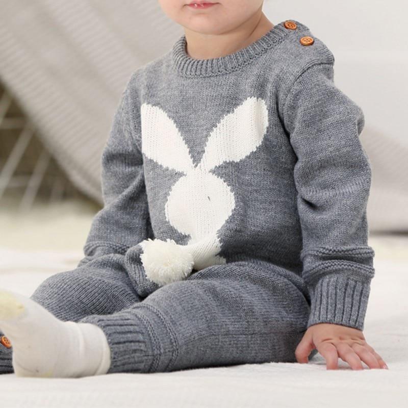Handmade Modern Luxury Christmas Baby Rompers Newborn Rabbit Baby Jumpsuit Overall Long Sleeve Baby Boys Clothes