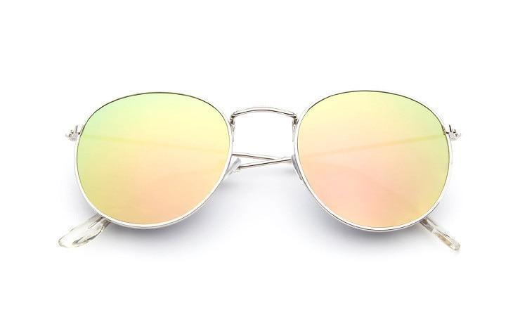 Famous Retro Popular Oval Luxury Round Vintage Woman and Man Sunglasses Brand Designer Oculos De Sol With UV400 protection