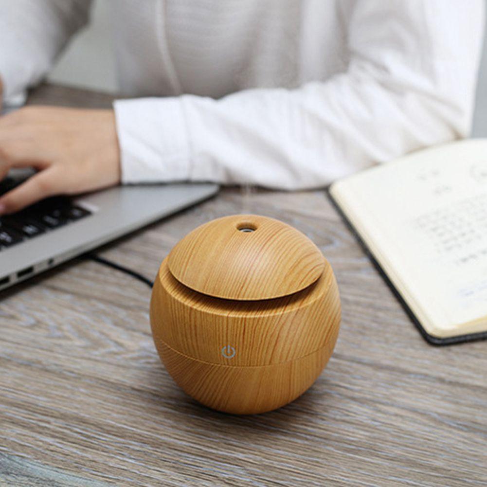 USB Aroma Humidifier Essential Oil Diffuser Ultrasonic Cool Mist Air Purifier 7 Color Change LED Night Light