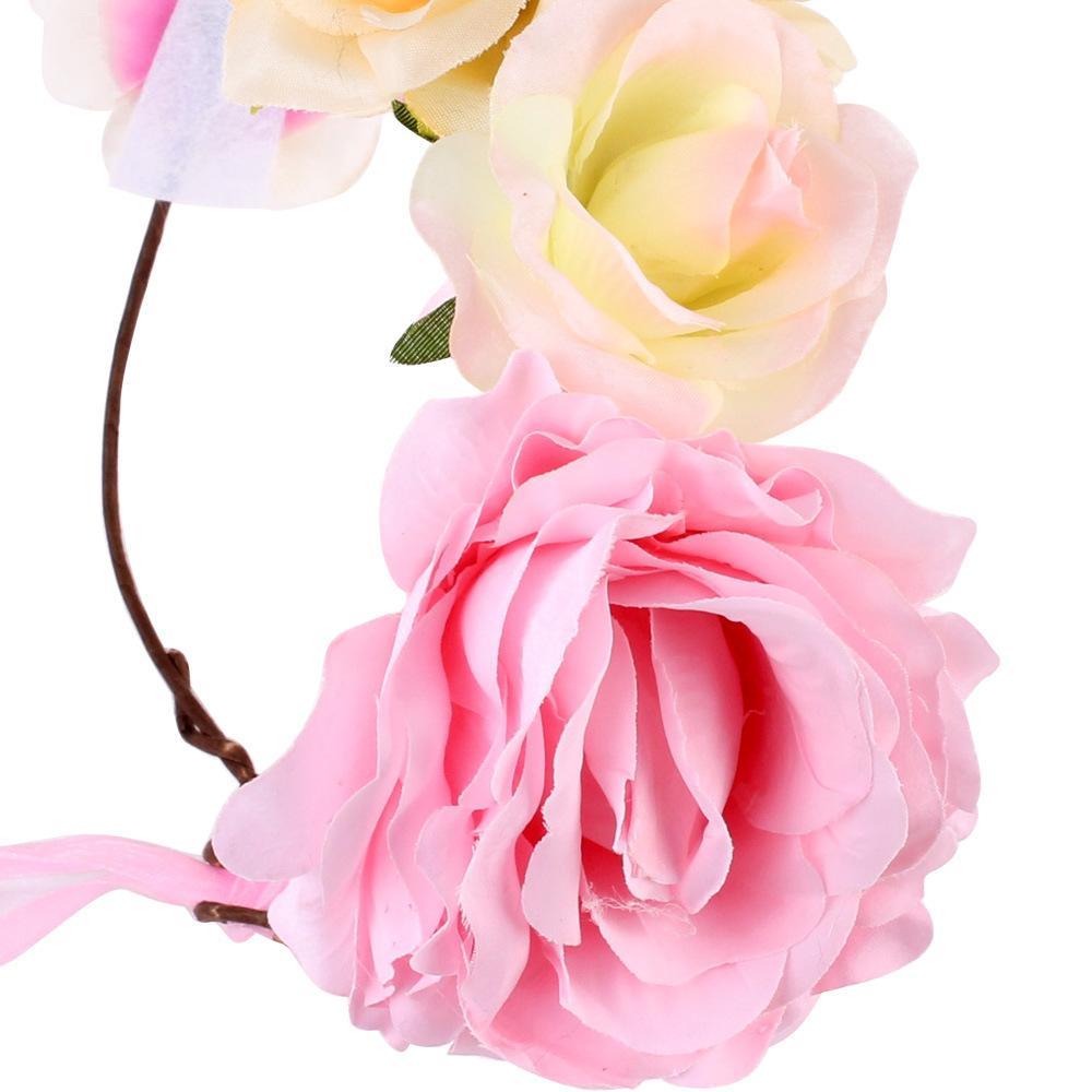 Luxury Handamde Mommy and Baby Flower Headband Large Flower Crown Mother Kids Flowers Headwear For Celebration