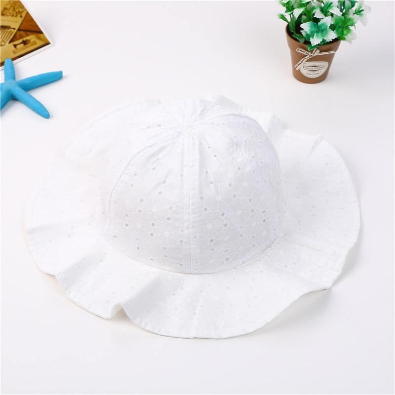 Baby Girl Summer Outdoor Beach Floral Lovely Lace Princess Bucket Sun Hat For Girls