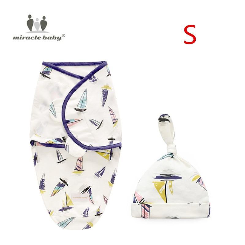 Baby Swaddle Blanket With Cap Swaddle Wrap Swaddling bag Baby Sleeping Bag