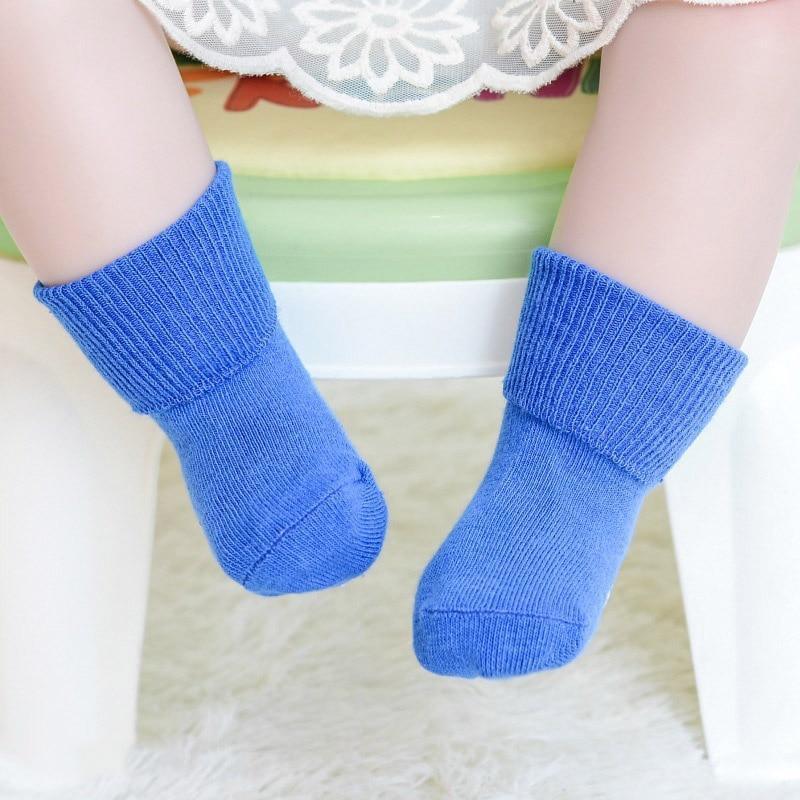 Cotton Baby Candy Color Anti Slip Soft Kids Floor Socks For Newborn Baby Boy And Girls