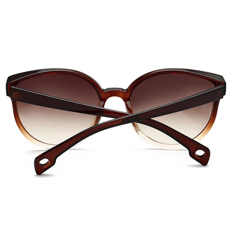 Luxury Modern Elegant Lady Sunglasses WIth Cat Eye Women Eyewear Plastic Frame Clear Lens With UV400 Protection