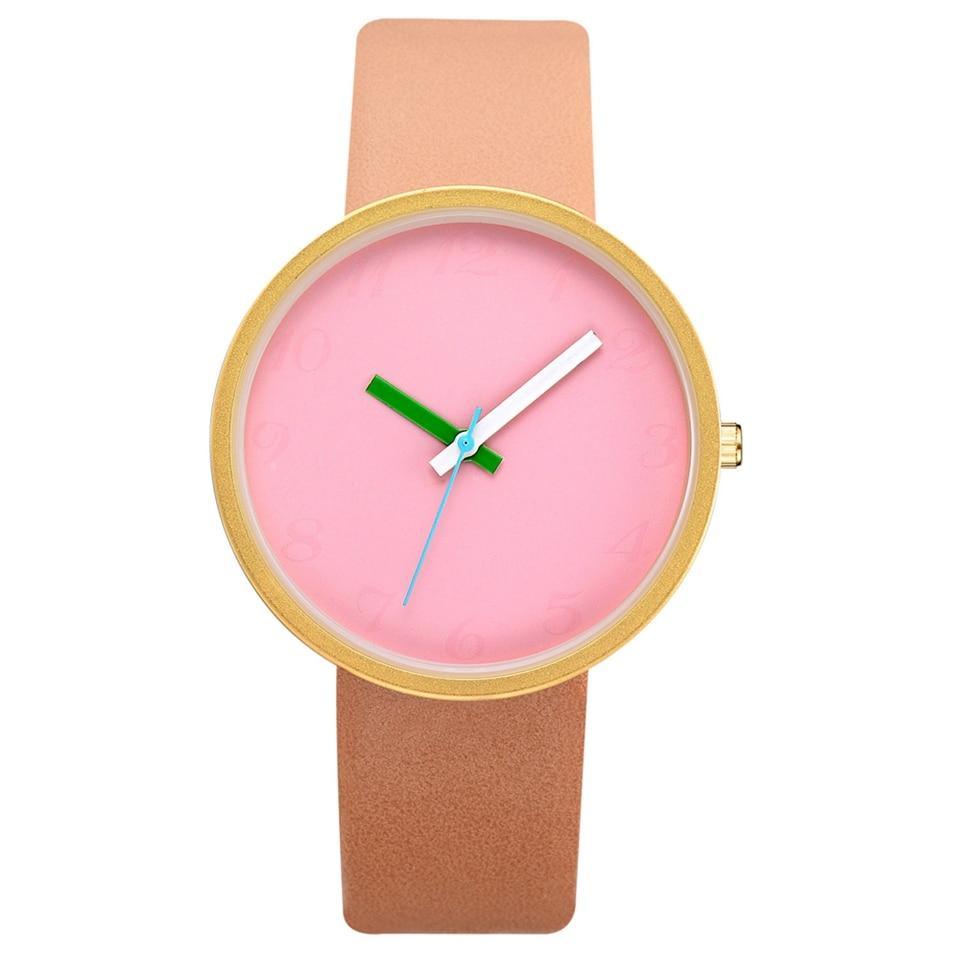 Modern Women Watch Gray Contrast Quartz Watch For Watch Lovers Unisex Casual Modern Style