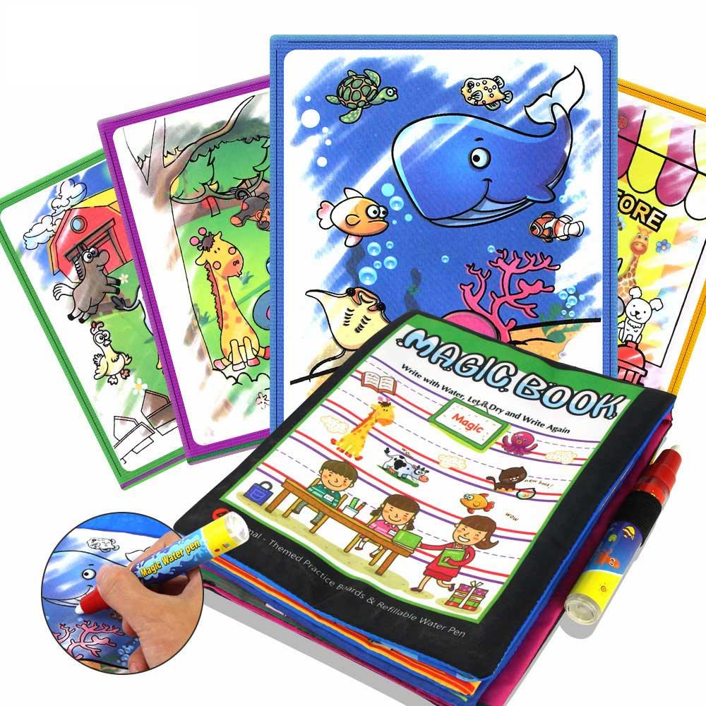 Coolplay Magic Water Drawing Book Coloring Book Painting Board Doodle Book in Drawing Toys Educational Toys