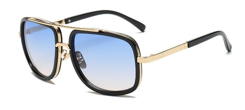Luxury Square Gold Metal Frame Woman and Man Unisex Top Oversized Big Frame Elegant Sunglasses For Summer NEW 2020 Edition