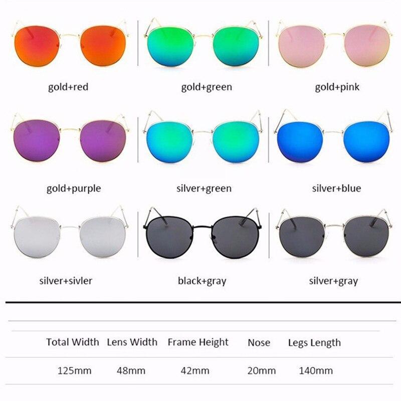 Leon Elegant Unisex Woman and Man Classic Round Sunglasses Designer Glasses Lady Round Luxury Retro Sunglasses With Vintage Mirror Oculos De Sol Gafas