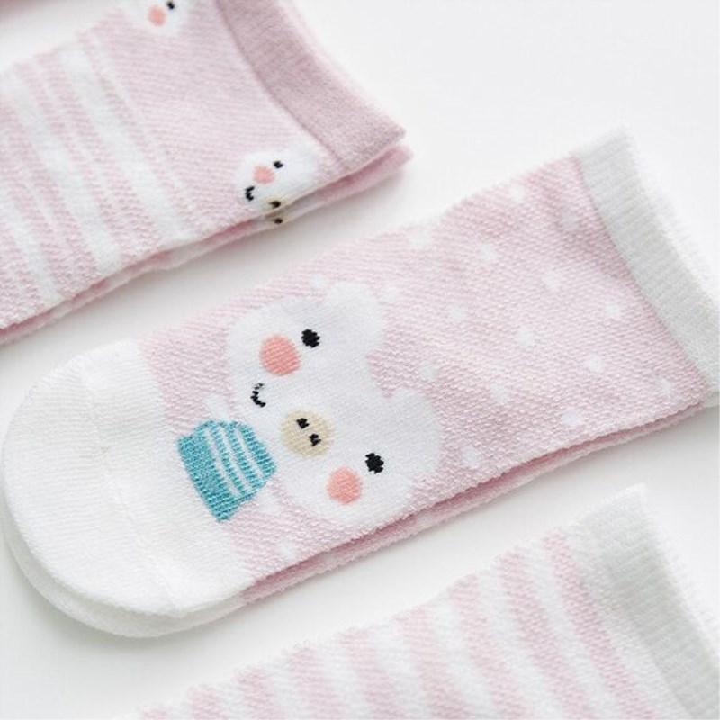 5 Pairs Infant Mesh Thin Cotton Socks For Newborn Baby Girls And Boy Clothes Accessories