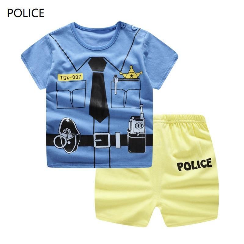 Modern Baby Short Sleeve Clothing Set For Boys And Girls Cotton Underwear SuitSummer Pajamas for Kids