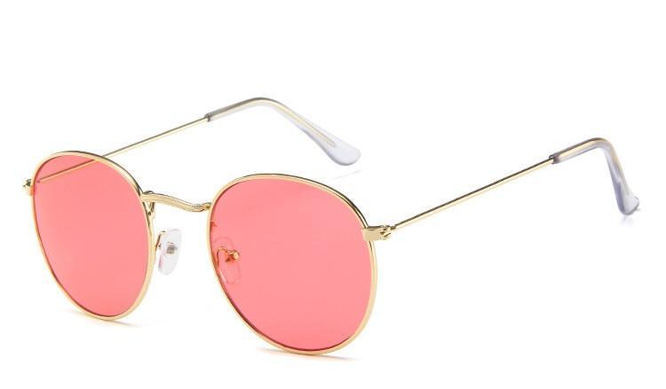 Famous Retro Popular Oval Luxury Round Vintage Woman and Man Sunglasses Brand Designer Oculos De Sol With UV400 protection