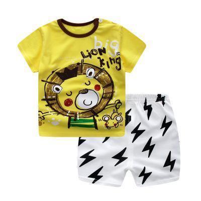 Modern Baby Short Sleeve Clothing Set For Boys And Girls Cotton Underwear SuitSummer Pajamas for Kids