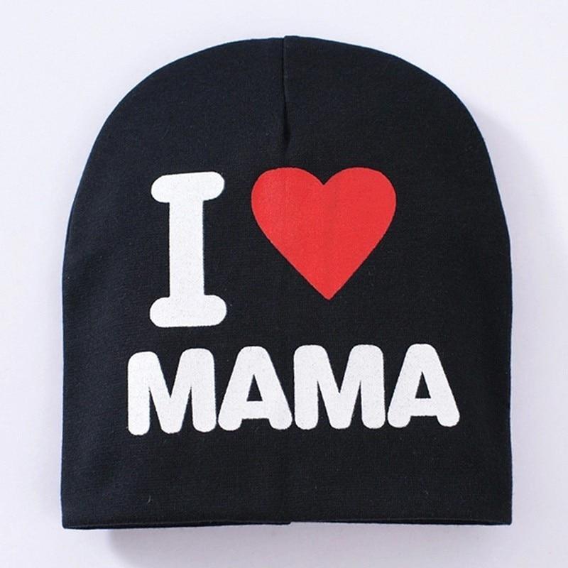 Baby " I Love mama , i love papa" Cap Children Cap Kids Solid Baby Beanie Hat Fashion Ears Straw In Modern New Design