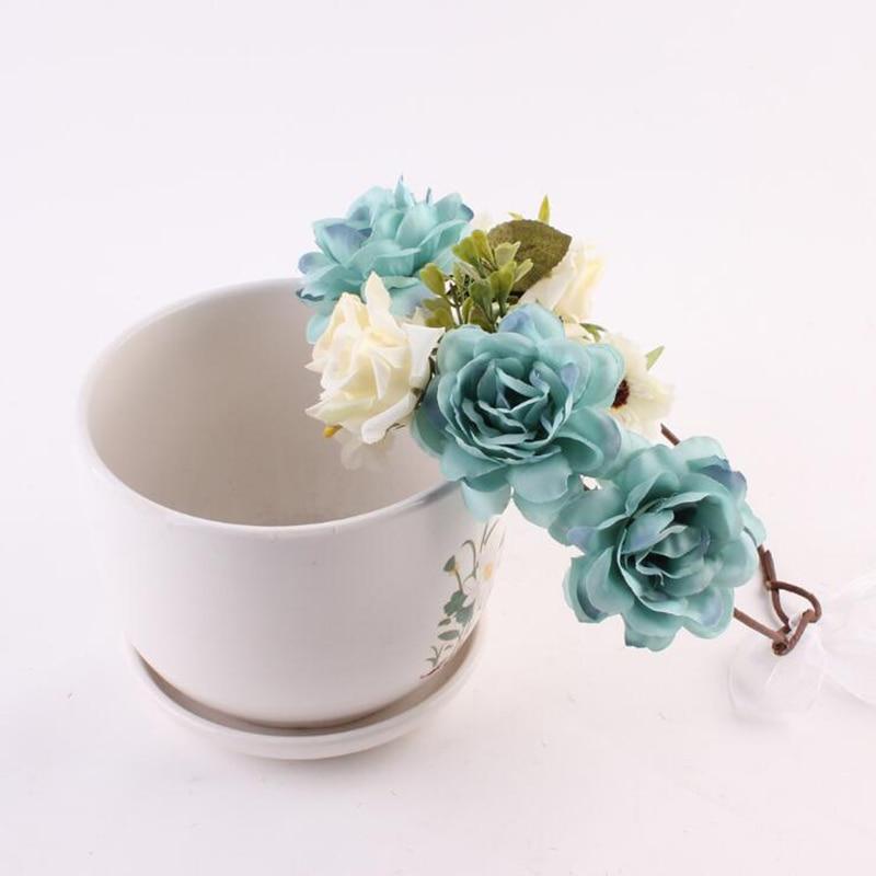 Modern Flower Headband Newborn Matching Flower Crown for Mother Kids Hair Band Accessories