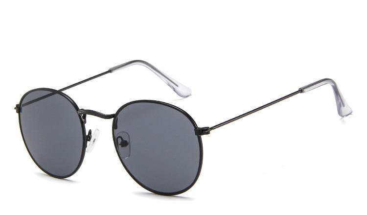 Famous Retro Popular Oval Luxury Round Vintage Woman and Man Sunglasses Brand Designer Oculos De Sol With UV400 protection