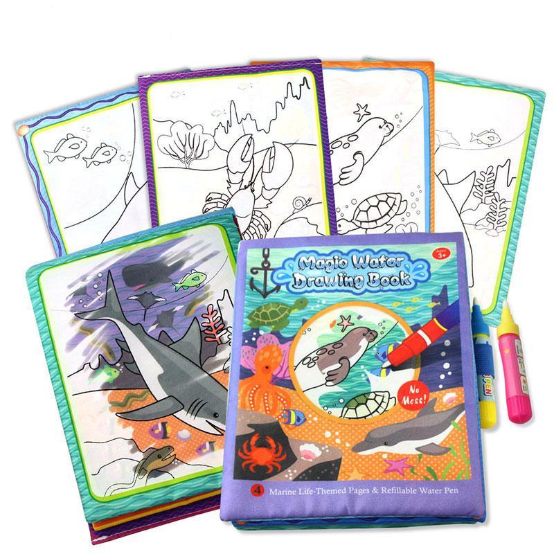 Coolplay Magic Water Drawing Book Coloring Book Painting Board Doodle Book in Drawing Toys Educational Toys