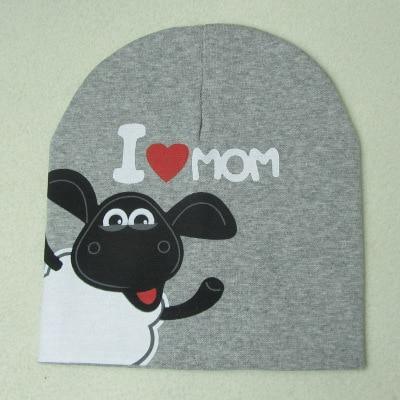 Modern Popular Baby Knitted Warm Cotton Beanie Hat cap For Toddler Baby Kids Cap for Girls & Boys I love Mama Prints Baby Hat Design