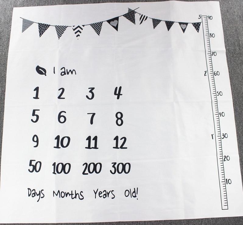 Cartoon Pattern Baby Photo Props Background Blankets Play Mats Backdrop Cloth Calendar Photo Accessories Blanket For Baby
