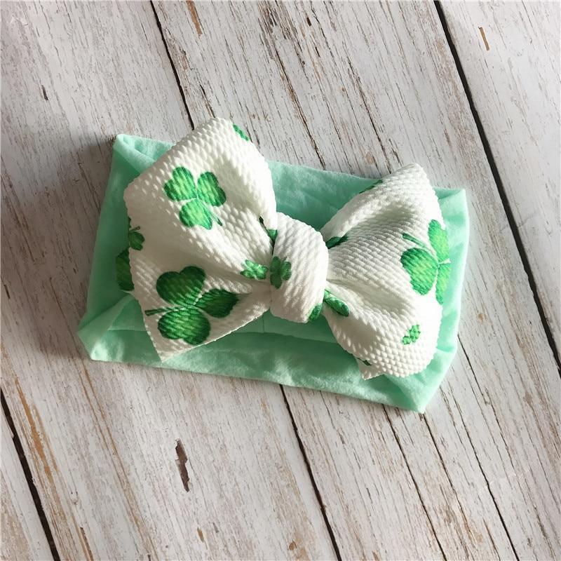 Infant Nylon Print Fabric Headband Baby Girl Headbands for Girls Bows Baby Turban Headwrap Newborn Hairband For Girls