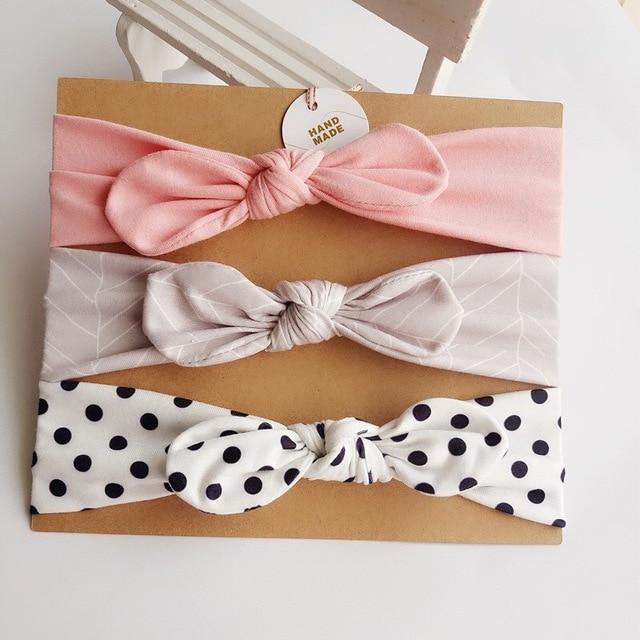Modern Handamde Luxury Set Baby Girl Headband Bow For Newborn Babies Hair Band Elastic Accessories Cotton Headwear For Girls