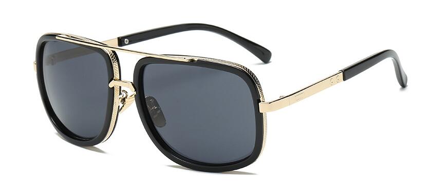 Luxury Square Gold Metal Frame Woman and Man Unisex Top Oversized Big Frame Elegant Sunglasses For Summer NEW 2020 Edition