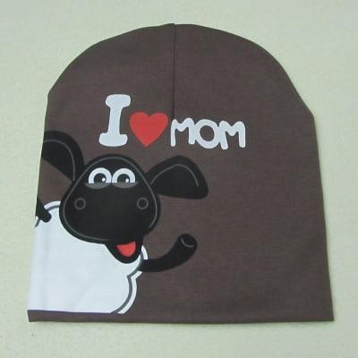 Modern Popular Baby Knitted Warm Cotton Beanie Hat cap For Toddler Baby Kids Cap for Girls & Boys I love Mama Prints Baby Hat Design