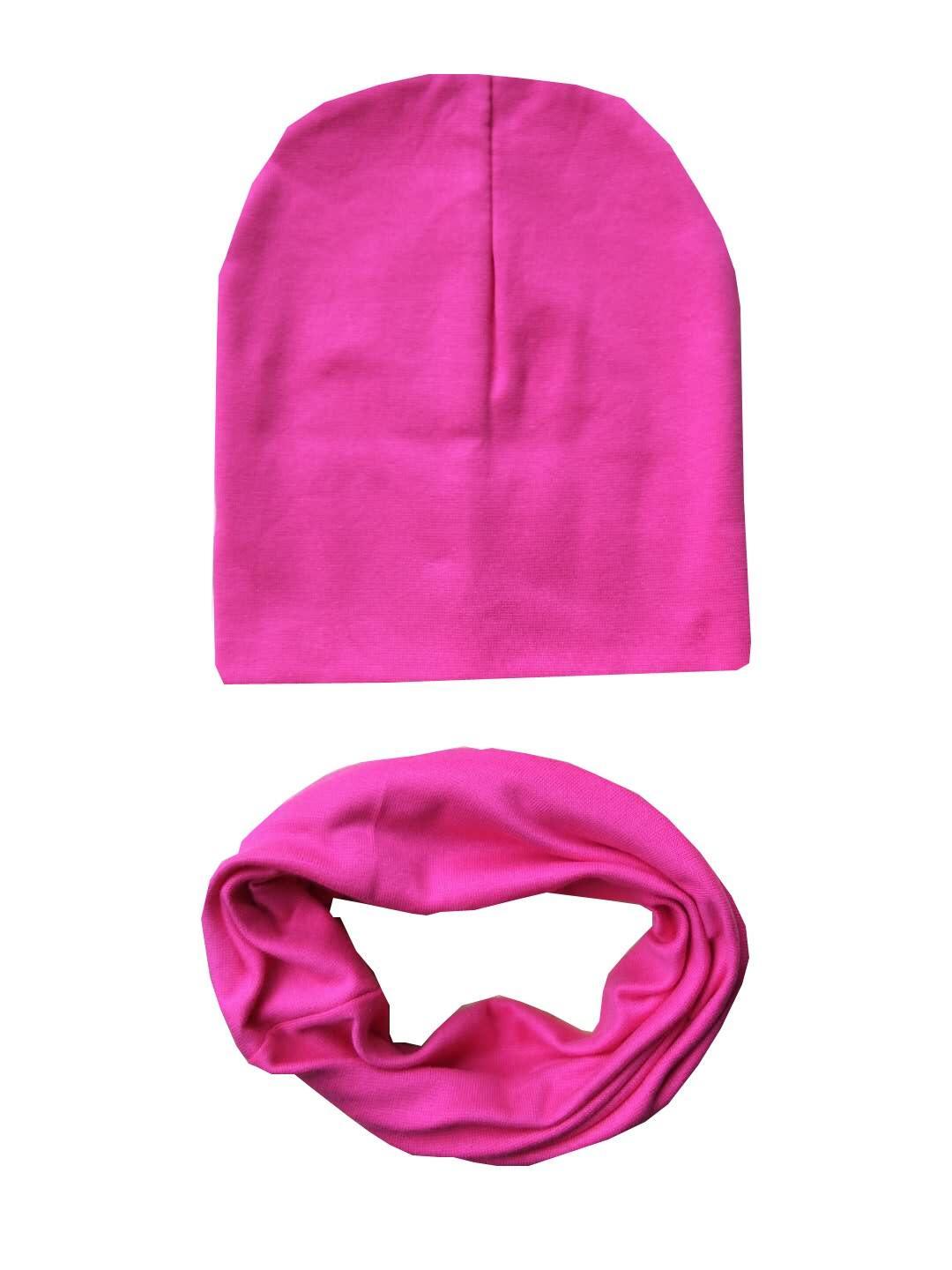 Baby Boys & Girls Cap Cotton Scarf Beanie Infant Knitted For Toddlers Children Set For Baby Kids
