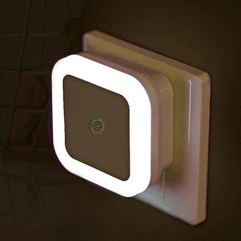 STEVVEX LED Night Light Mini Light Sensor Control EU US Plug Nightlight Lamp For Children Kids Living Room Bedroom Lighting