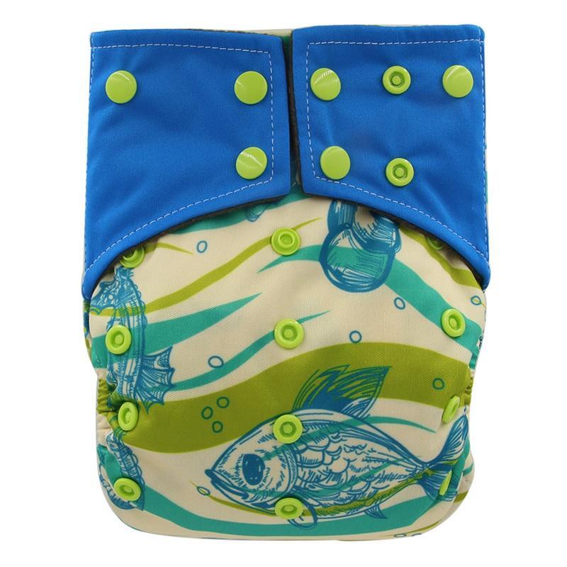 All-In-One Cloth Diaper for Baby Bamboo Charcoal Eco-friendly Baby Cloth Diaper