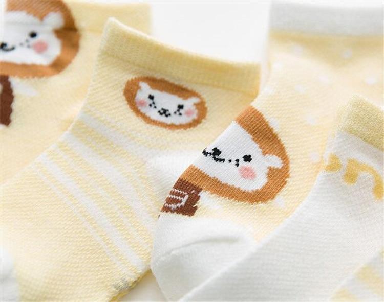 5 Pairs Infant Mesh Thin Cotton Socks For Newborn Baby Girls And Boy Clothes Accessories