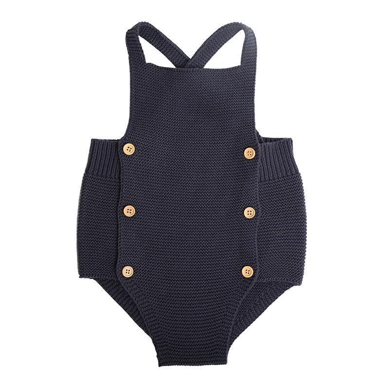 Baby Girl Knitted Clothes Rompers Jumpsuit Cotton Infant Baby Girl Romper In Retro Style For Girls