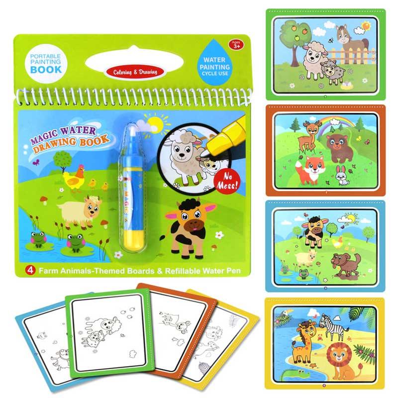 Magic Water Drawing Books Coloring Books Doodle & Magic Pen Painting Drawing Board Children Painting Toys Birthday Gifts