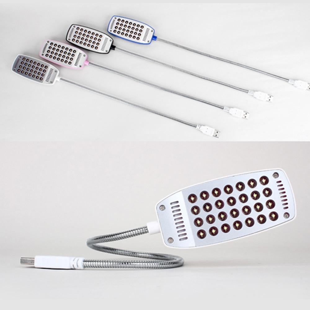 STEVVEX LED Reading Flexibile Lamp LED USB Book light Ultra Bright Flexible 4 Colors for Laptop Notebook and PC Computer