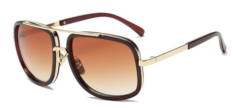 Luxury Square Gold Metal Frame Woman and Man Unisex Top Oversized Big Frame Elegant Sunglasses For Summer NEW 2020 Edition