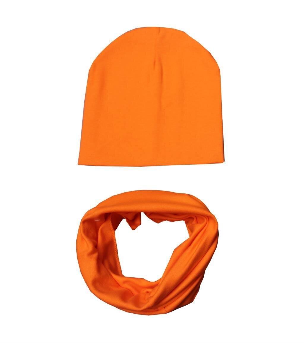 Baby Boys & Girls Cap Cotton Scarf Beanie Infant Knitted For Toddlers Children Set For Baby Kids