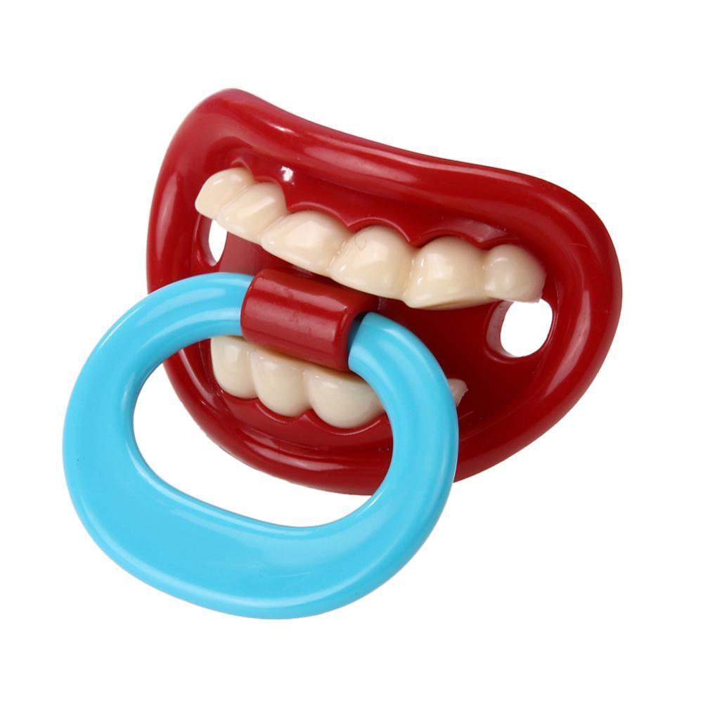 Silicone Baby Lip Pacifier Kiss Pink Rose Red Lip Shape Teeth Soothers Funny Baby Pacifiers For Baby and For Kids