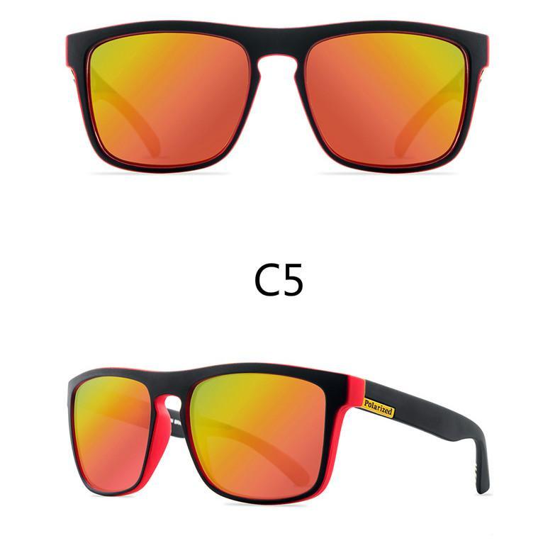 Men Polarized Sunglasses Vintage Anti-UV Driving Driver Black Eyewear Rectangle Shades Men Oculos masculino